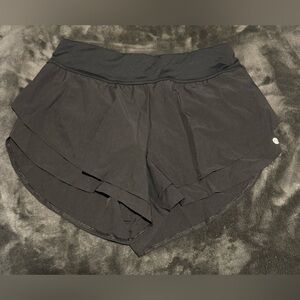 Black flowy athletic shorts